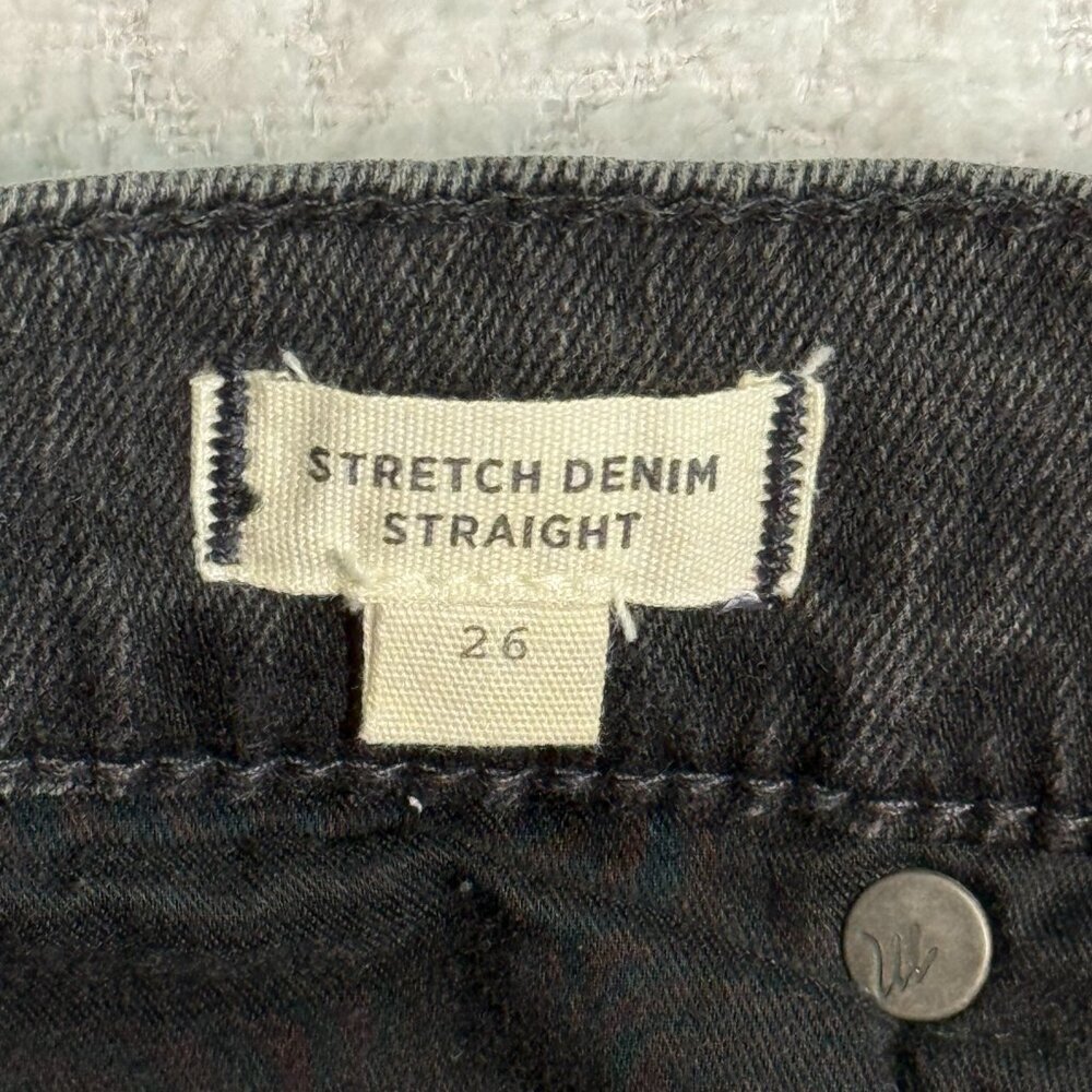 Madewell Stretch Denim Straight Mini Skirt in Ashcraft Wash: Raw-Hemmed 26 - Picture 8 of 10